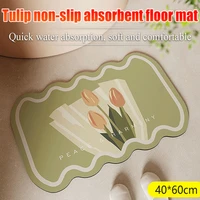 2022 new diatom mud non slip absorbent floor mat bathroom door foot pad quick drying floor mat household entrance carpet