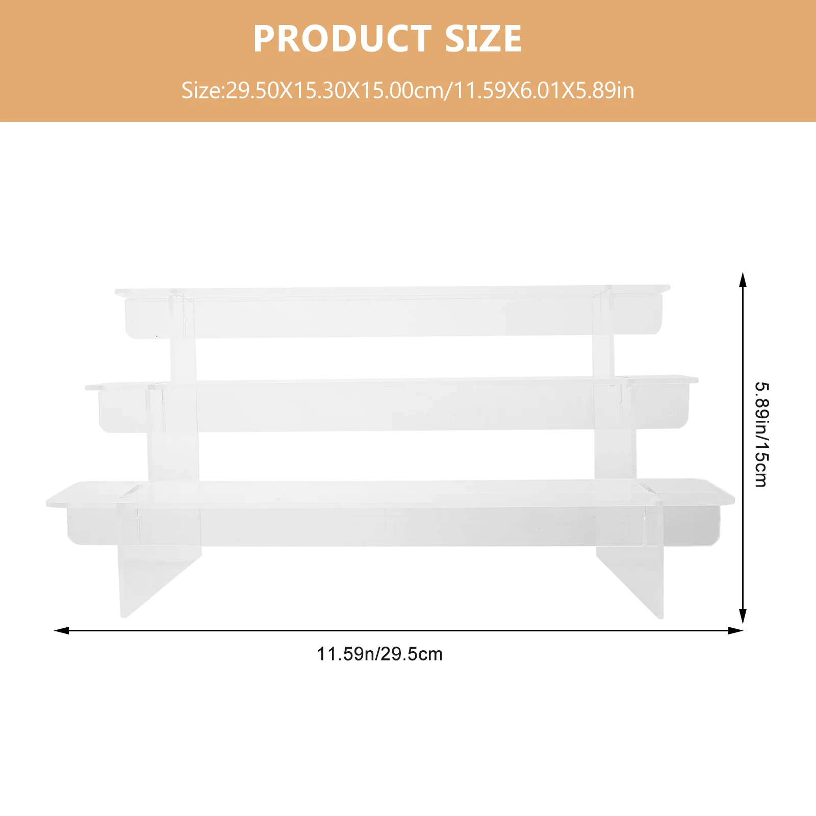 elska półka drabinka stojak do przechowywania uchwyt na perfumy organizator typu schodowego przezroczysta biżuteria 295X153X15CM figurka akrylowa