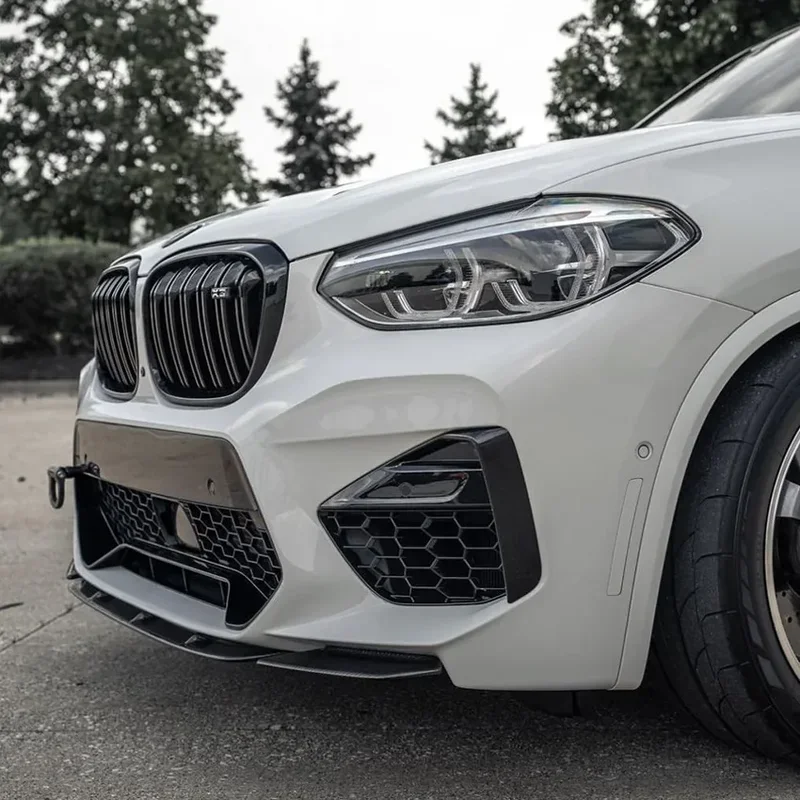 Для BMW X3M F97 X4M F98 Pre-LCI M Competition Sport 2019-2021 Автомобильный передний бампер разделитель