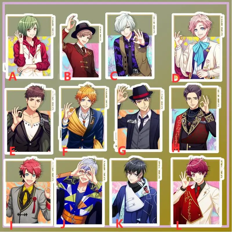 

Anime Keychain A3 Season Autumn & Winter Mikage Hisoka Hyoudou Juuza Acrylic Keyring strap Figure hanging