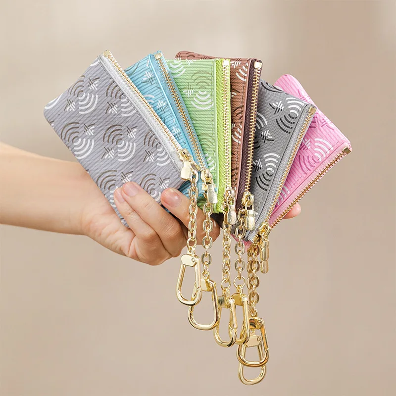 

Printing Coin Purse Vintage Minimalist Female Multi-function Handbags Ladies Canvas Zipper Wallet Purse Gift Wholesale