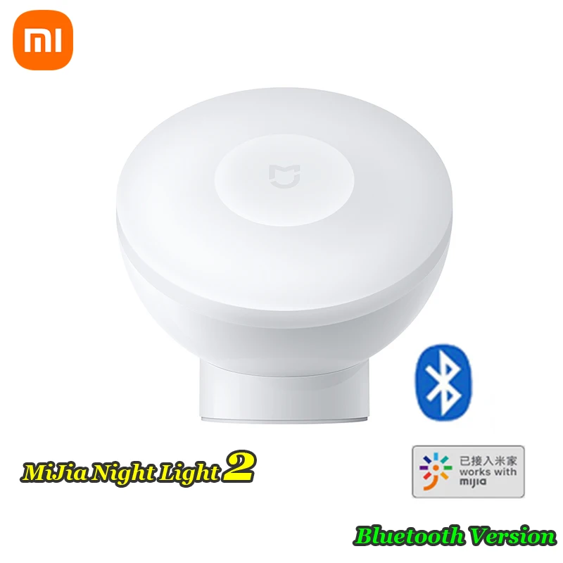 

Xiaomi Led Induction Night Light 2 Lamp Adjustable Brightness Infrared Smart Human Body Sensor with Magnetic Base Brand