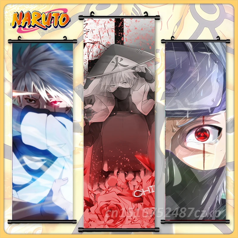 

Naruto Wall Art Hanging Hatake Kakashi Painting Poster Adventure Anime Canvas Print Picture Home Decor Scroll Bedside Background