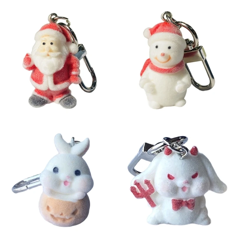 Фестивальные декорации плюшевые бархатные рождественские игрушки брелок для