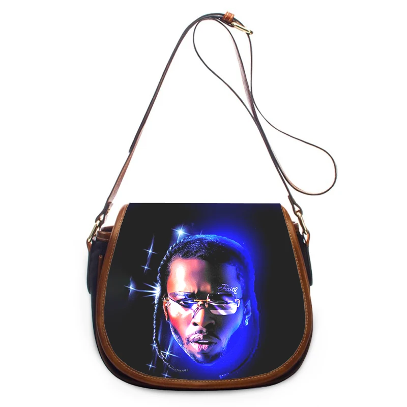 Pop Smoke Rapper Print New Fashion Women Crossbody Bag Luxury Handbags Women Bags Zipper Shoulder Bag Women Shoulder Bag