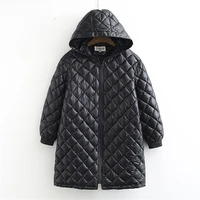 fashion winter padded jacket women thick oversize hooded down cotton coat women casual warm jacket