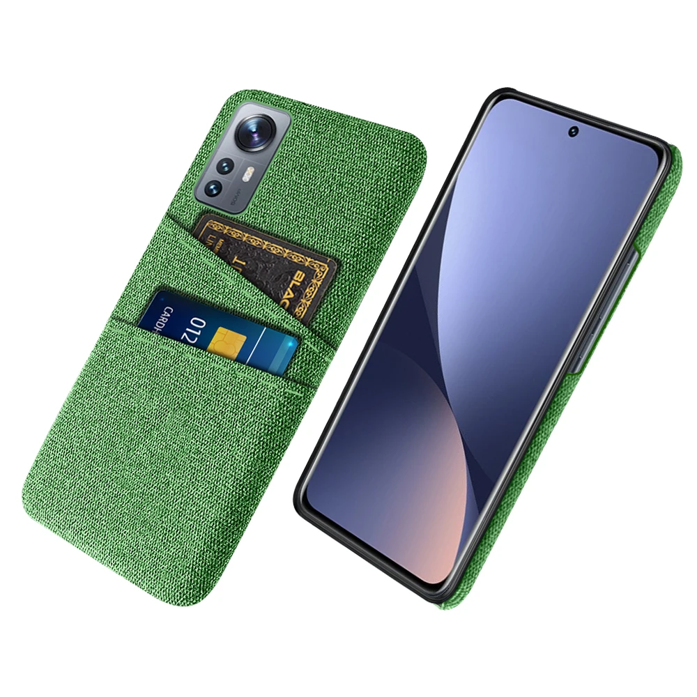 

For Xiaomi 12T /Mi 12T Pro Phone Coque Funda 12 t Pro For Xiaomi 12T Pro Case Dual Card Fabric Cloth Luxury Business Cover