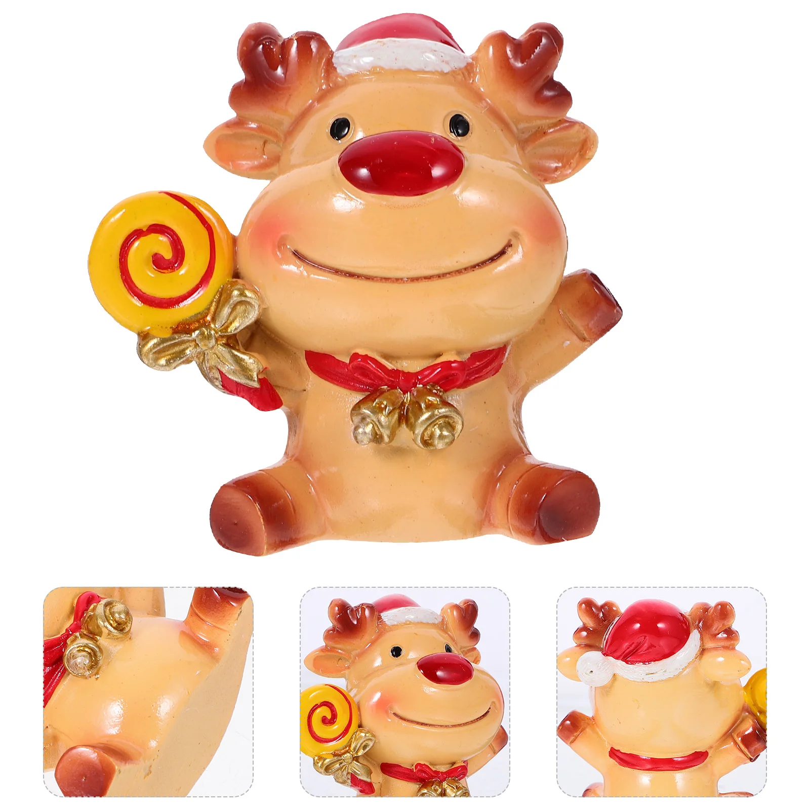 

Christmas Fawn Outdoor Decorations Xmas Resin Crafts Decors Landscape Decorative