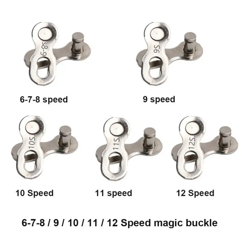 

5Pcs Bicycle Chain 8/9/10/11/12 Buckle Chain Quick Release Buckle Mountain Road Bike Parts Bicycle Repair Accessories