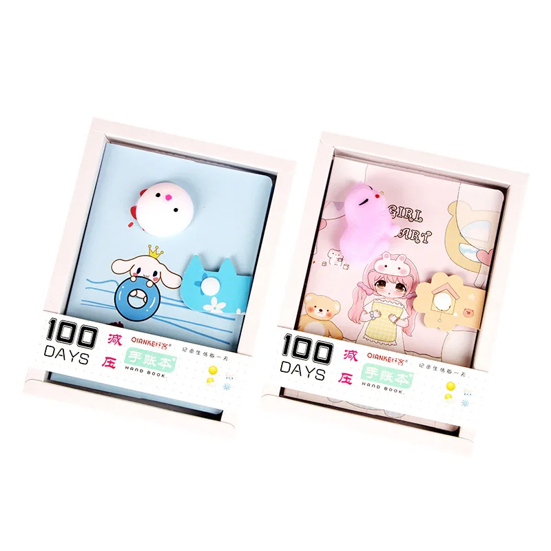 

Pokemon Cartoon Decompress Planner Notebook Diary Kawaii Girls Handbook Student Children Gift for School Stationery Office