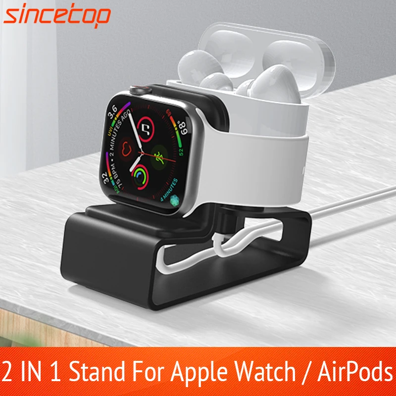 2 в 1 алюминиевая подставка для Apple Watch 7/6/SE/5/4/3/2/1 | Мобильные телефоны и аксессуары
