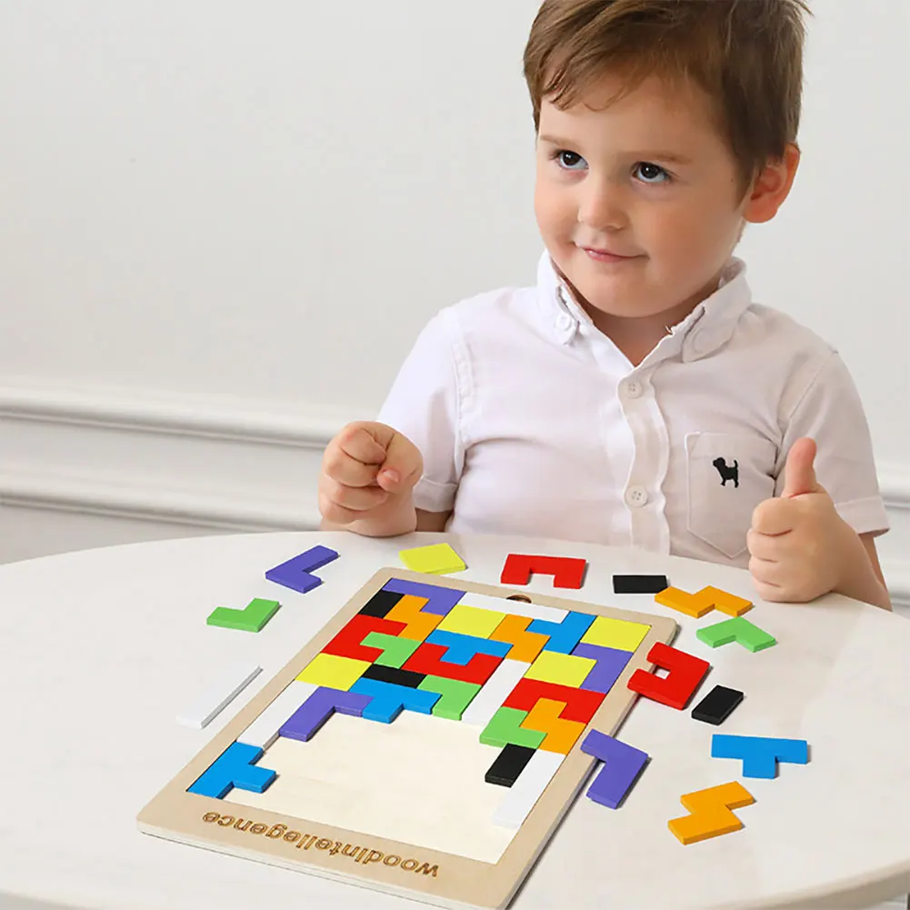 

Montessori Early Education Toys Smooth Wooden Puzzle Board Educational Toy Safe Educational Puzzle Toy for Children Party Gifts
