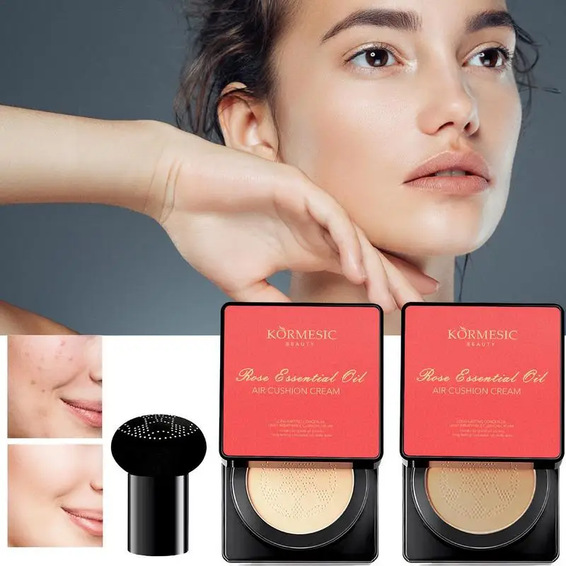 

Foundation Cushion Air Cushion BB Cream Mushroom Cushion Oil Control Moisturizing Hydrating Covering Blemishes Foundation