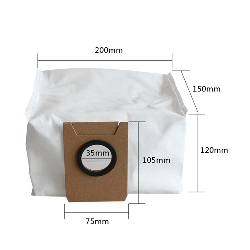 

10 Pcs Applicable To Ecovacs Sweeping Robot X1 Accessories Dust Bag Automatic Dust Collecti Replacement Accessories