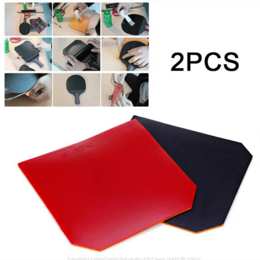 2x Table Tennis Rubber With Sponge For Ping Pong Paddle Racket 2.1mm Thickness Table Tennis Ping Pong Cover Training Accessories