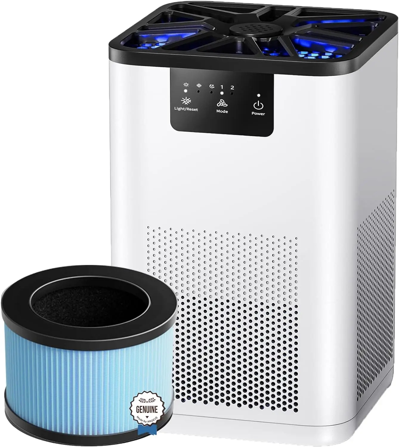 

Purifiers with Aromatherapy Function(MK06-White) with Two H13 HEPA Air Filter(One Version & One Standard Version) Filter Pe