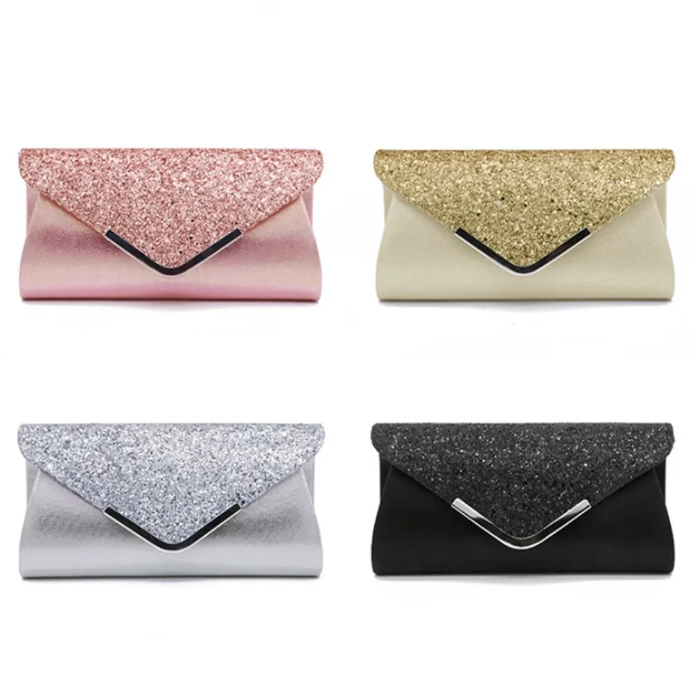 

Women Evening Bag Banquet Glitter Party Purse Envelope Wallet Girls Lady Wedding Ceremony Clutches Handbags Shoulder Bling Bags