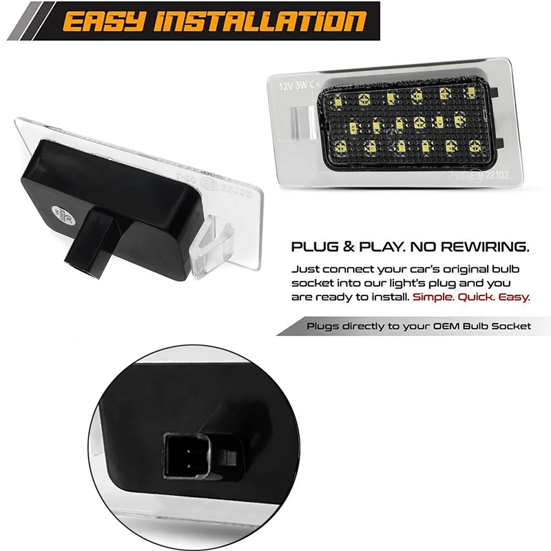 2 шт. для Hyundai I30 Elantra Kia Ceed задний номерной знак лампы освещения Accent Cerato KX3