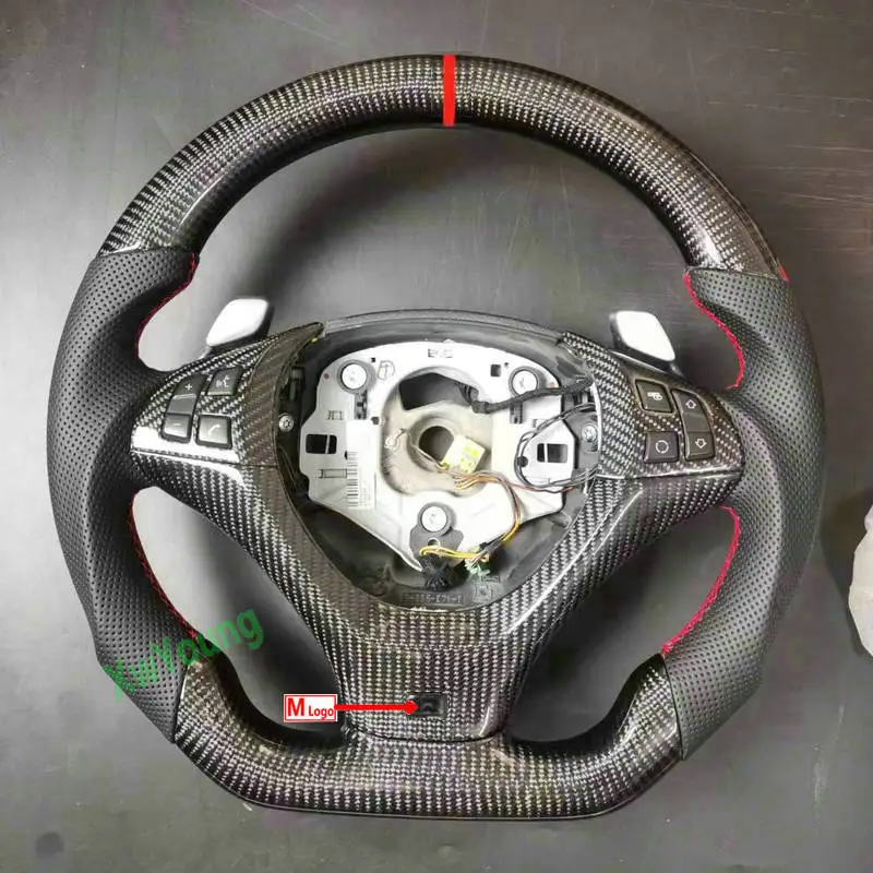 Для BMW X5 X6 E70 E71 E72 индивидуальный руль из 100% натурального углеродного волокна с