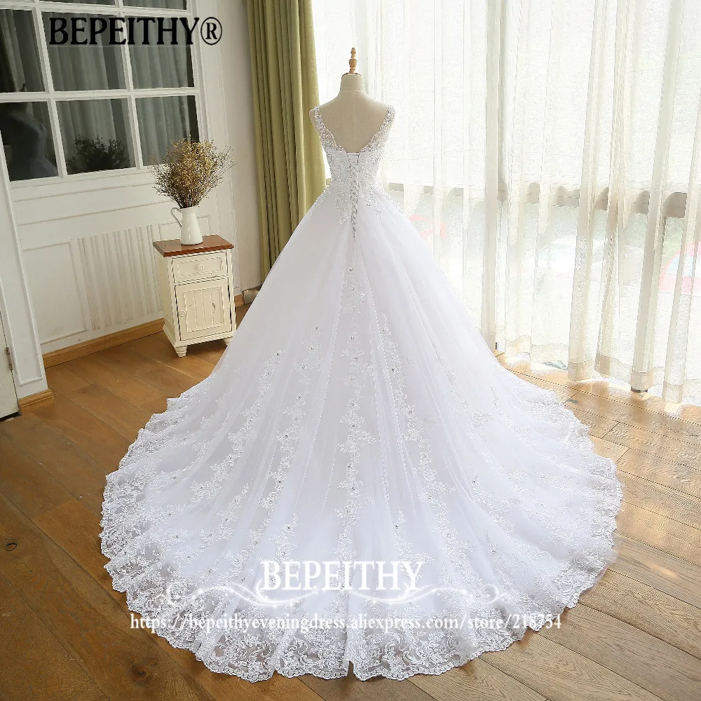 Gorgeous Wedding Dress With Lace Vestido De Novia Princesa Vintage Wedding Dresses Real Image Ball Bridal Gown 2022 For Women images - 6