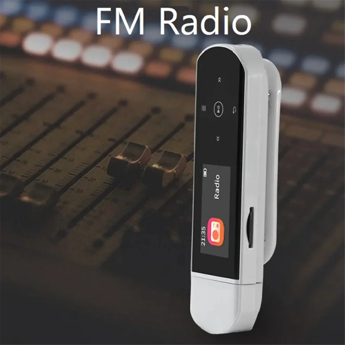 Фото X69 USB MP3-плеер, Bluetooth-плеер, мини-плеер с клипсой для спорта, шагомер, поддержка FM-радио, запись, электронная книга (без TF-карты) №1