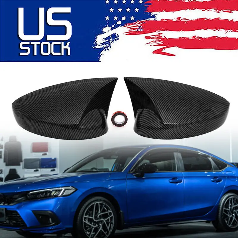 ДЛЯ HONDA CIVIC M HORN STYLE 2022-2024 гг. КРЫШКА БОКОВОГО ЗЕРКАЛА ДОБАВНОГО ВОЛОКНА