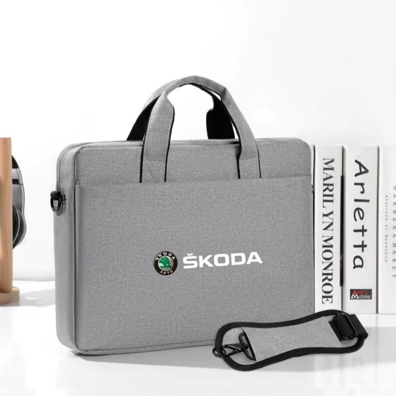 

Laptop Shoulder Bag Business Office Portable Multifunctional Storage Bag For Skoda Octavia RAPID Superb Fabia Kodiaq Kamiq Karoq