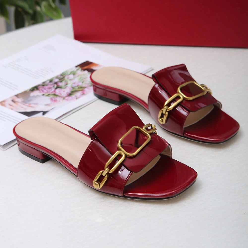 Женские босоножки на плоской подошве повседневные сандалии с квадратным носком