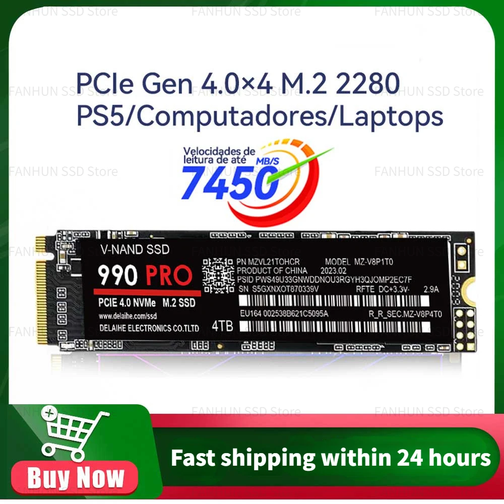

2023 Original M2 Ssd NVMe 1TB 2TB 4TB Hdd Hard Drive 16TB SSD Hard Disk 990PRO SATA Hard Drive for Famous Brand Laptop PC