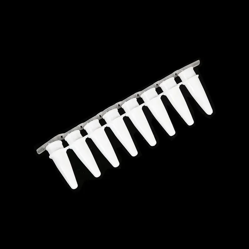 ПЦР-трубки 0 1 мл ПЦР 8-центрифужные трубки-полоски с крышкой фарфоровые белые