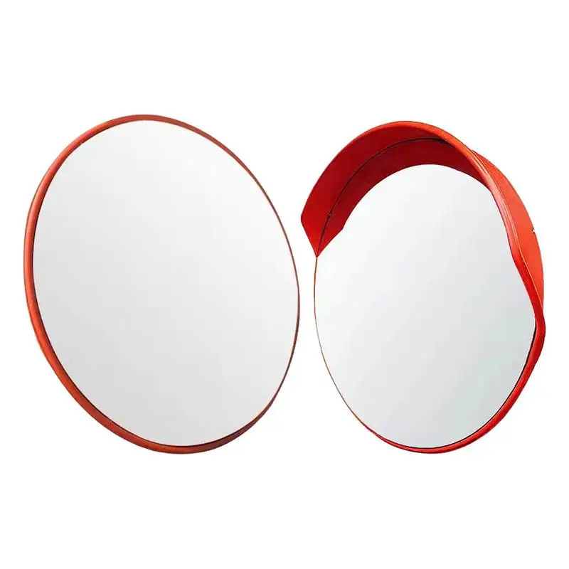 

Blindspot Convex Mirror Round Frame Convex Blind Spot Mirror -Impact 17.7-inch Safety Mirror With Fixing Bracket for Garage