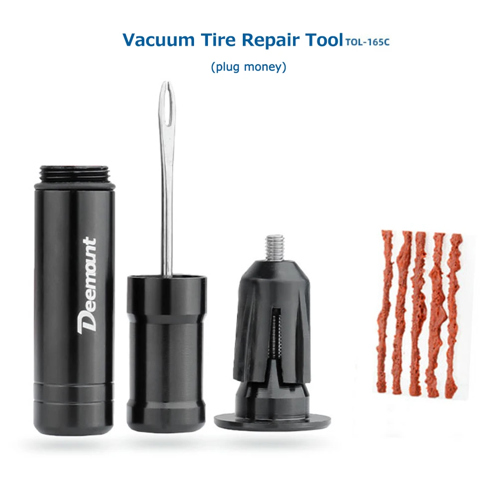 

Deemount Original Bicycle Tubeless Tire Repair Tool Tire drill Puncture For Emergency Glueless Repairs Optional Rubber Strips