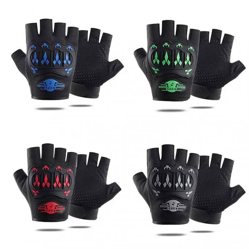 

1Pair Gel Half Finger Cycling Gloves Anti-Slip Anti-sweat Bicycle Left-Right Hand Gloves Anti Shock MTB Road Bike Sports Gloves