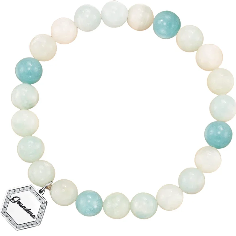 Элегантный браслет из бусин с шармами круглые бусины Подходит для бабушки на