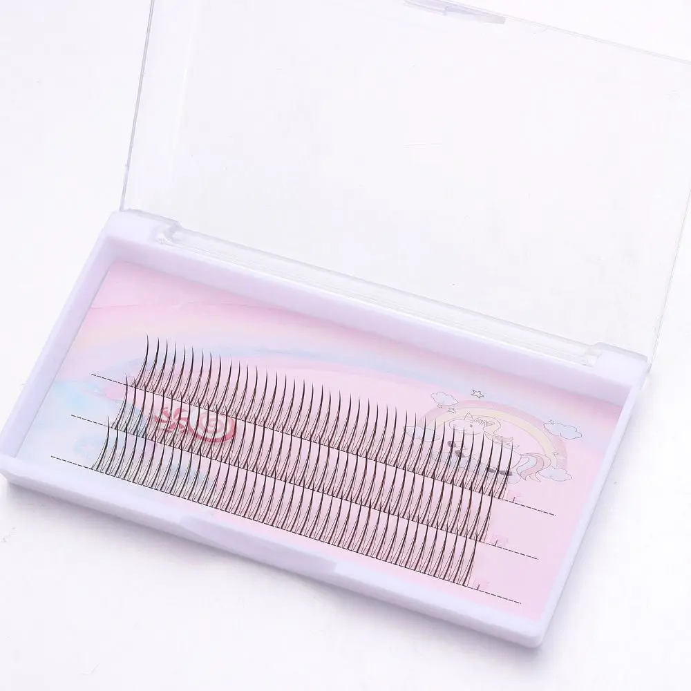 Черные коричневые а-образные готовые ресницы для макияжа индивидуальные