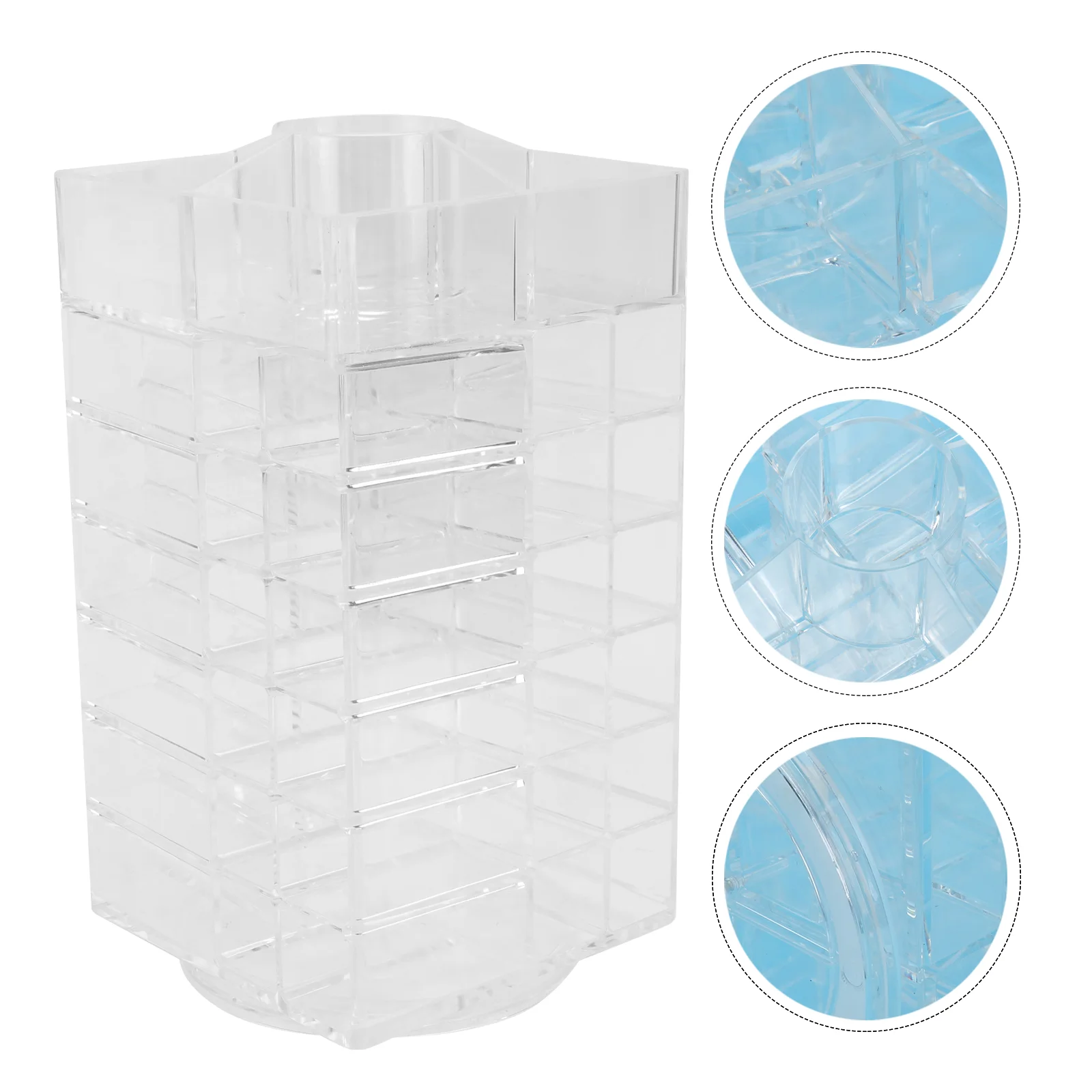 

Rack Holder Lipstick Organizer Lip Gloss Display Makeup Case Lipgloss Storage Carousel Nail Polish Container Shelf Bathroom