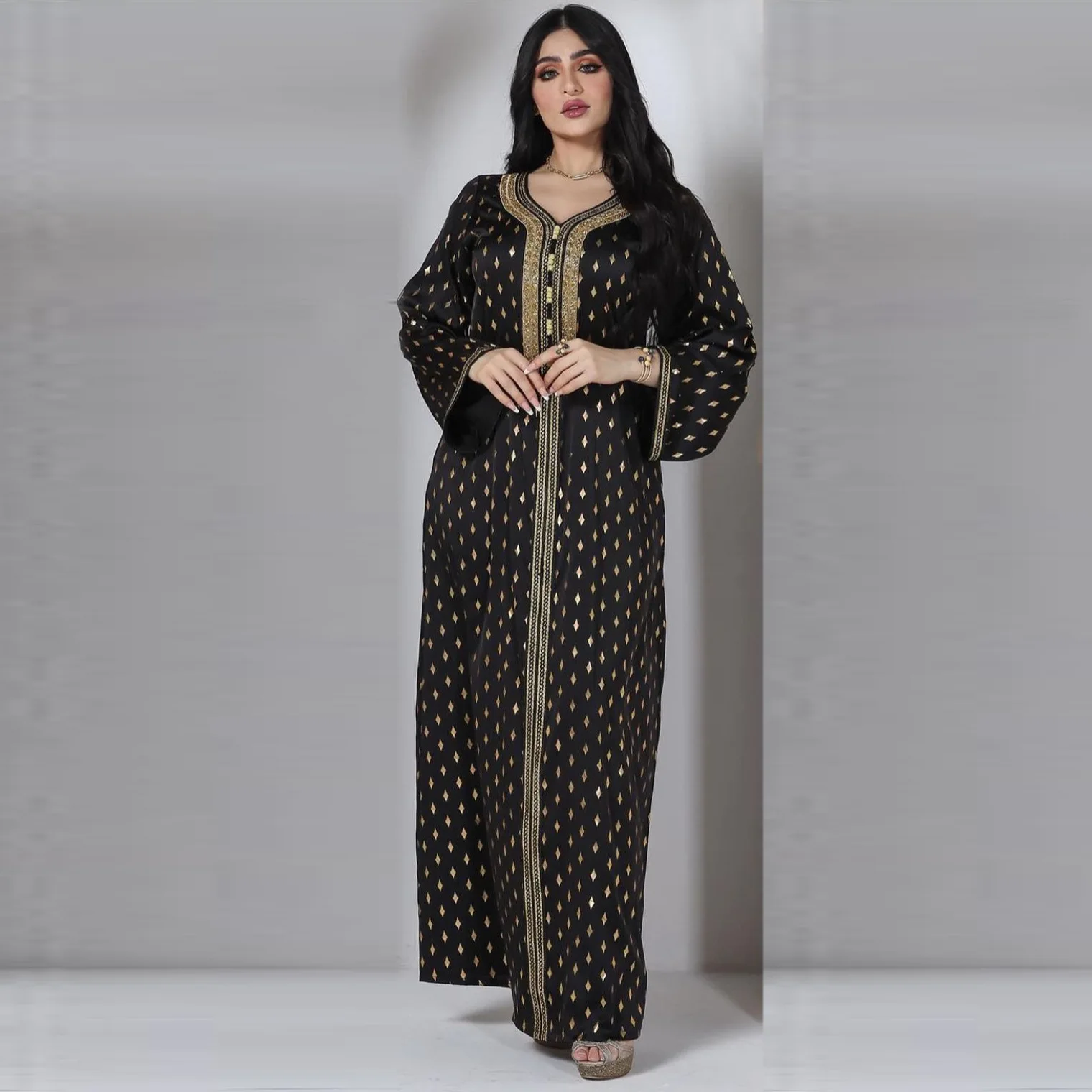 Diamond Kaftan Arab Evening Muslim Dress Women Abaya Jalabiya Saudi Dubai Party Dresses Turkey Islam Moroccan Caftan Ramadan