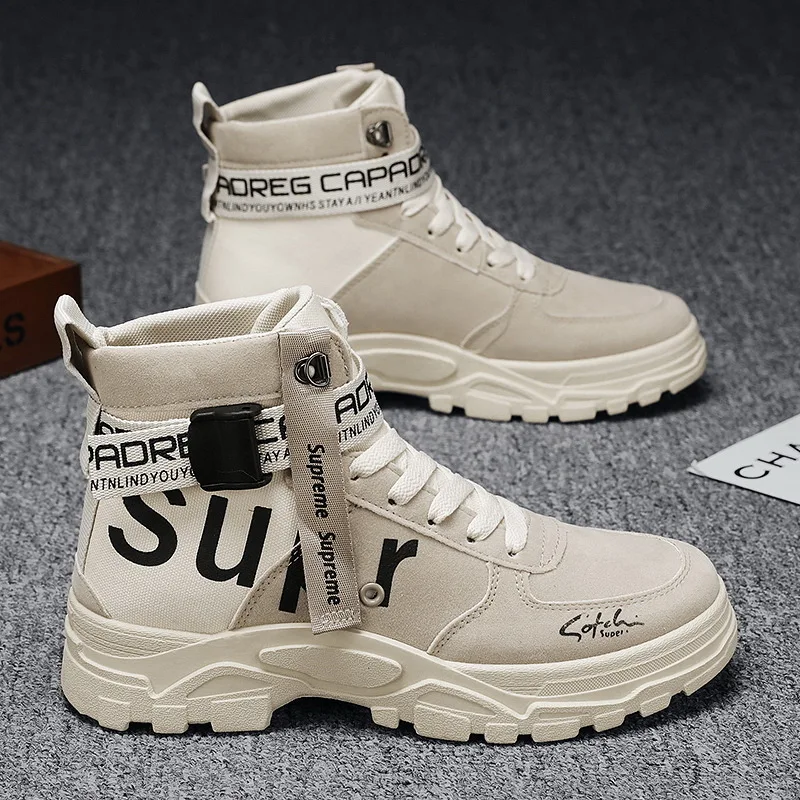 

Mens Super Street Style Boot Military Boot Martin Boot Thick Outsole