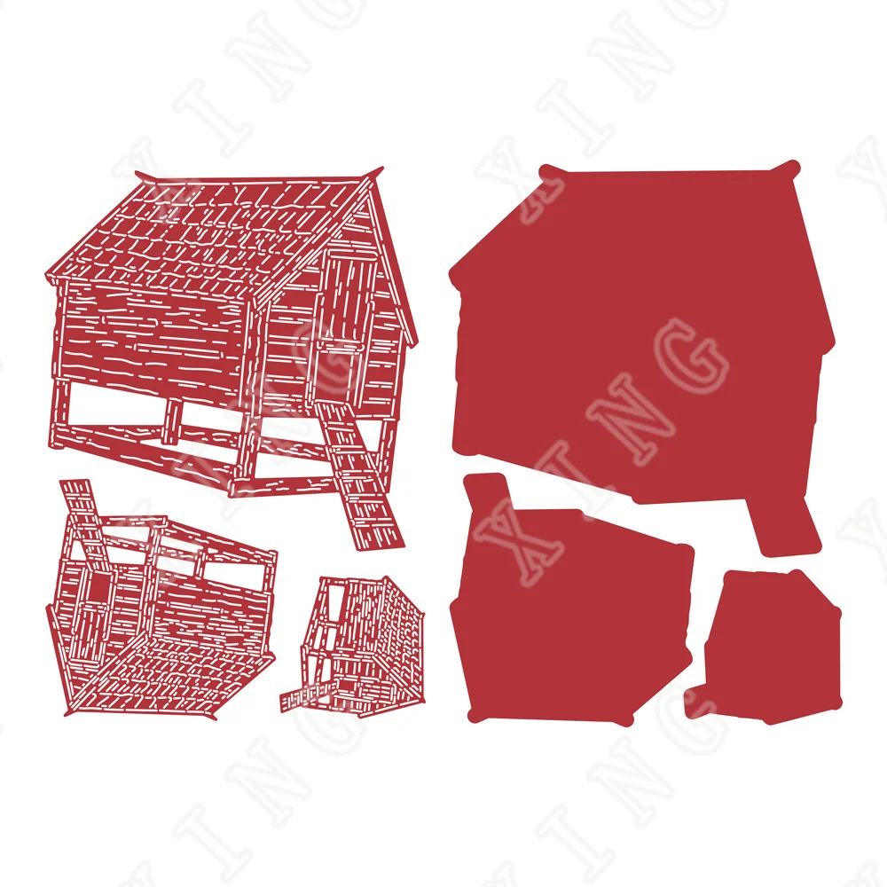 

House of Hens 2022 New Metal Cutting Dies Scrapbook Diary Decoration Stencil Embossing Template Diy Greeting Card Handmade