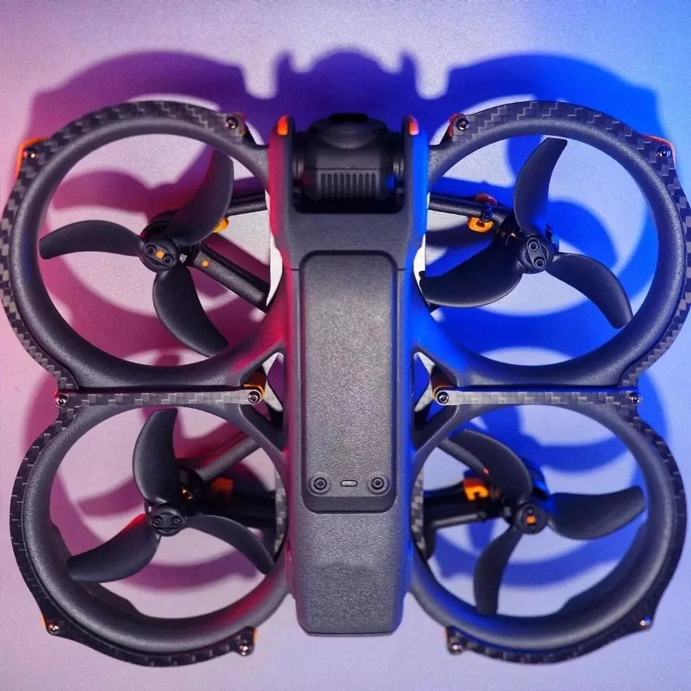 Углеродное волокно для Dji Avata 2 защита рамы легкий экзоскелет пропеллера защитная