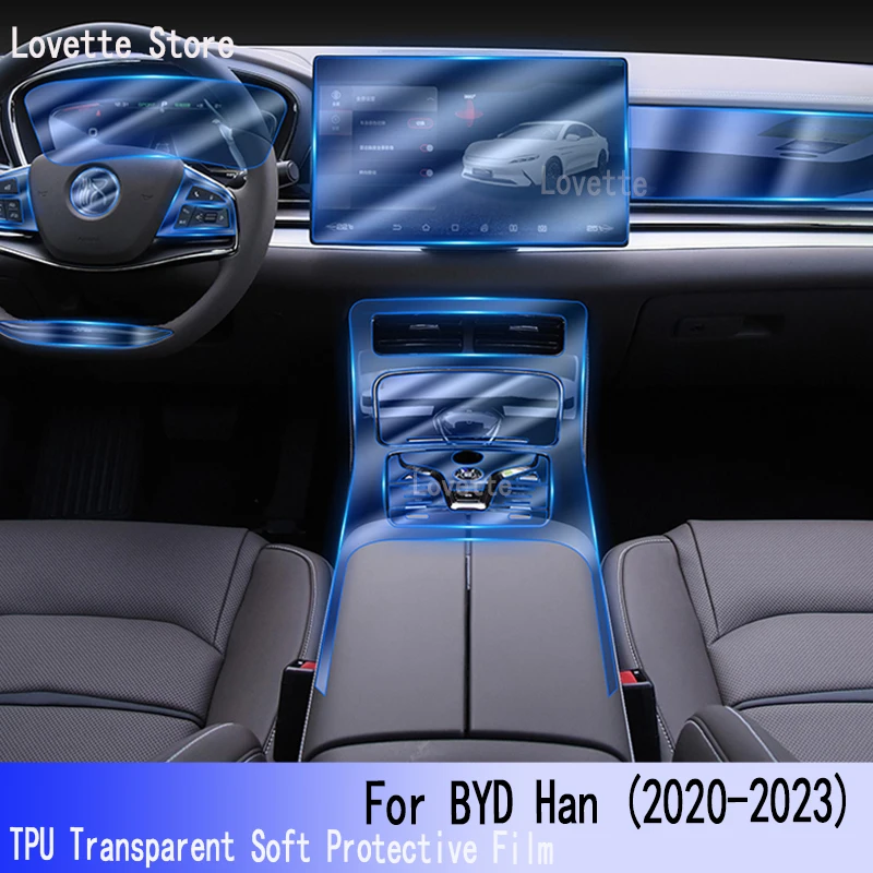 

For BYD Han EV DM Interior car stick center console instrument screen film Transparent Platoon proctetive