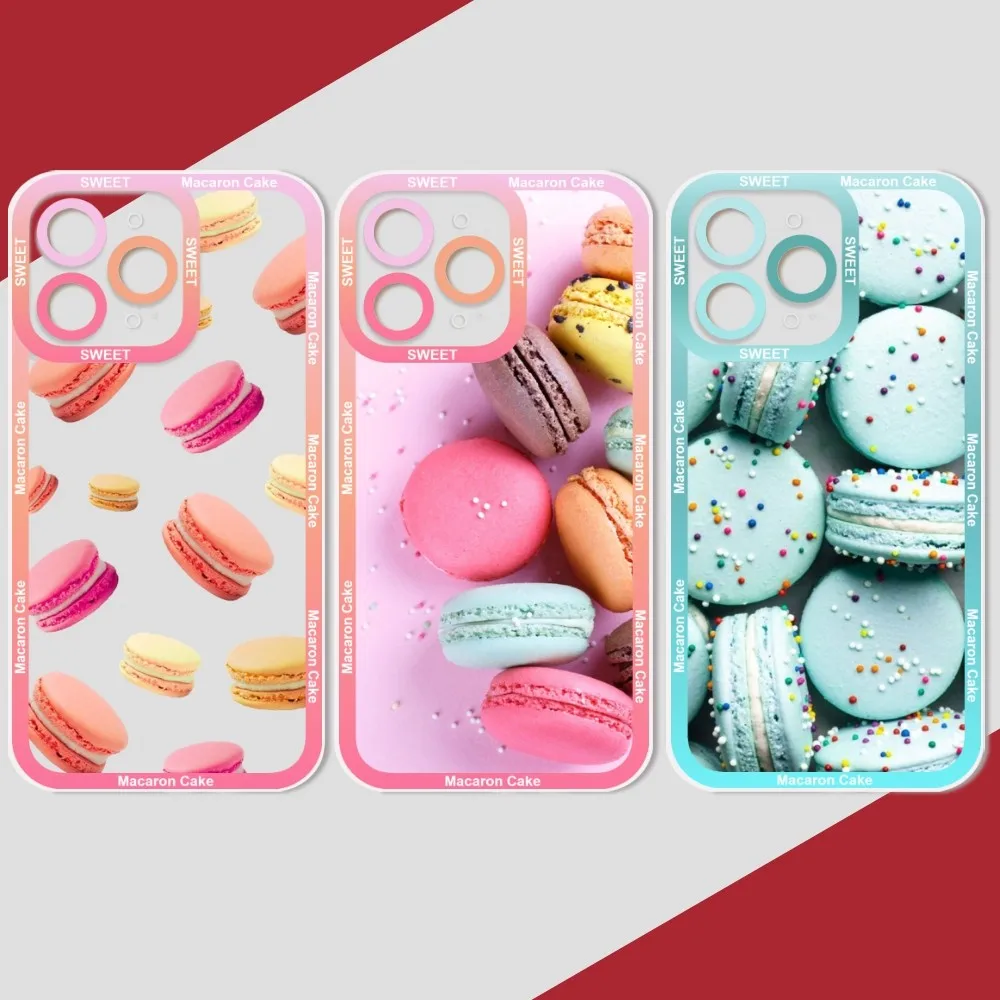 

Sweet Cake Food Macaron Phone Case Phone Case For IPhone 11 12 13 Mini Pro Max 14 Pro Max Case Shell Funda Cover
