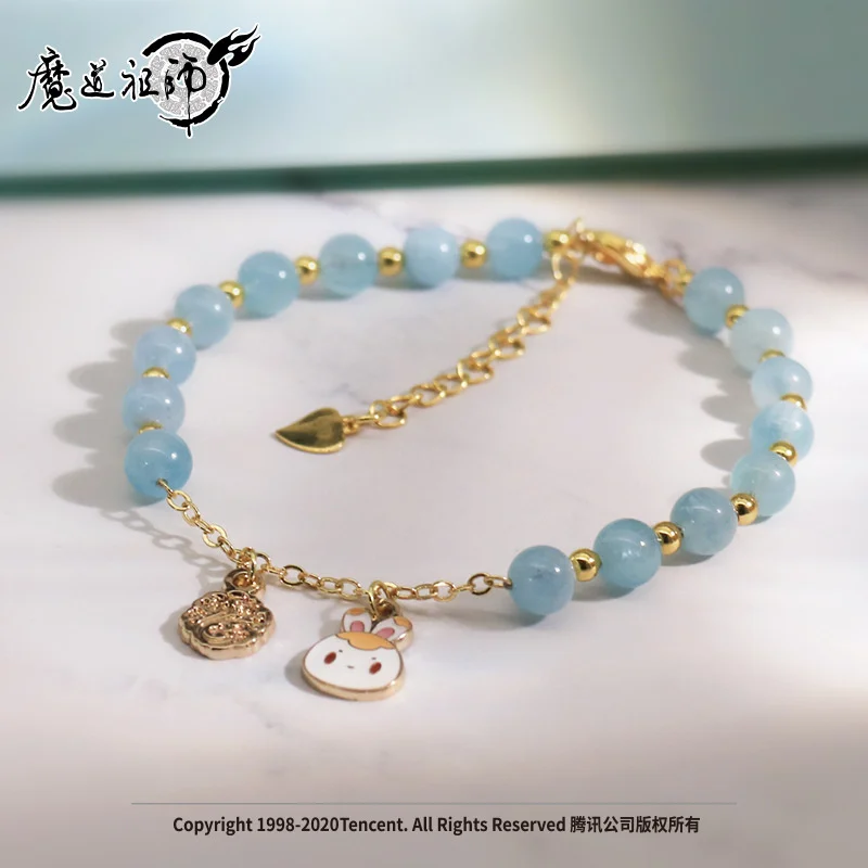 

Anime Mo Dao Zu Shi MDZS Crystal Bead Rabbit Bracelet Costumes Toy Cosplay Wei Wuxian Lan Wangji The Untamed Hand Chain Gift