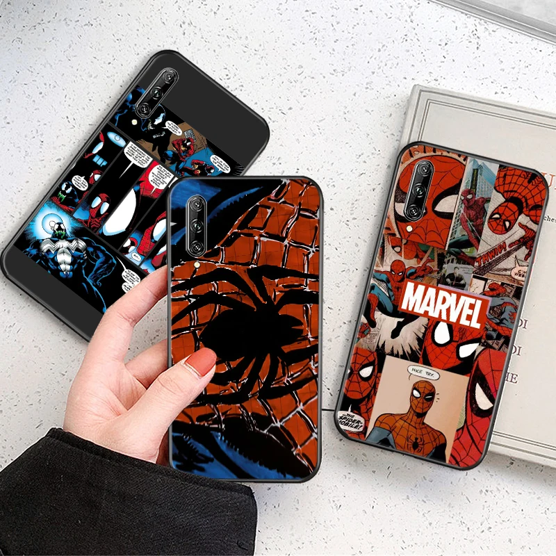

Comics Spiderman Venom Phone Case For Huawei P30 P30 Lite P30 Pro Shockproof Full Protection TPU Cover Carcasa Cases Shell Back