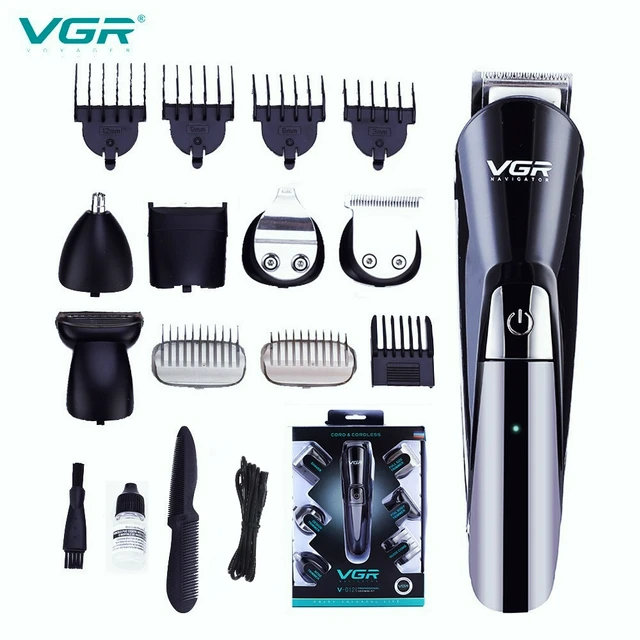 VGR Grooming Kit Professional Hair Clipper Hair Cutting Machine Men's Shaver Nose Hair Trimmer Multifunctional Household V-012 2