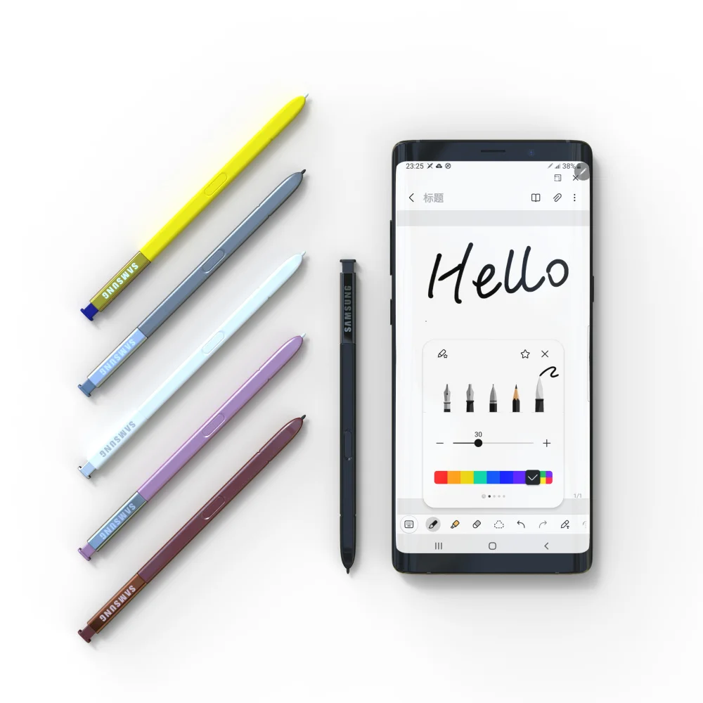 Ceny Nowy I Oryginalny Samsung Galaxy Note 9 Pisanie Pilota Bluetooth Z Logo N9600 Oficjalny Inteligentny Rysik Rysik Pojemnościowy