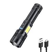 super most powerful led flashlight xhp170 high power torch rechargeable tactical flashlight usb camping light with 18650 battery
