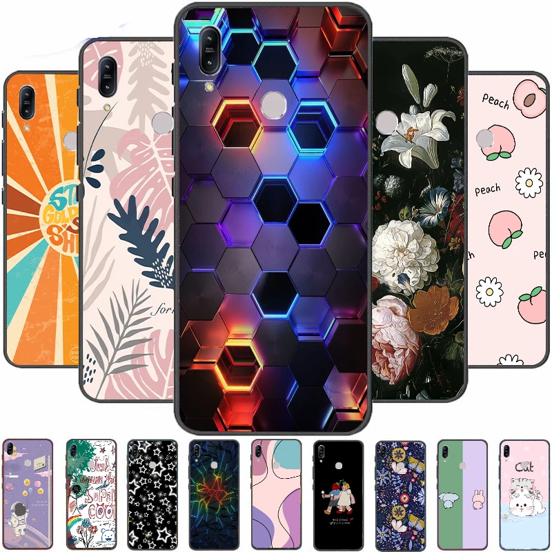 

For Asus Zenfone Max M2 ZB633KL Case Painted Soft TPU Silicone Back Cover ZB632KL ZB 633KL X01AD Phone Cases Luxury Cute