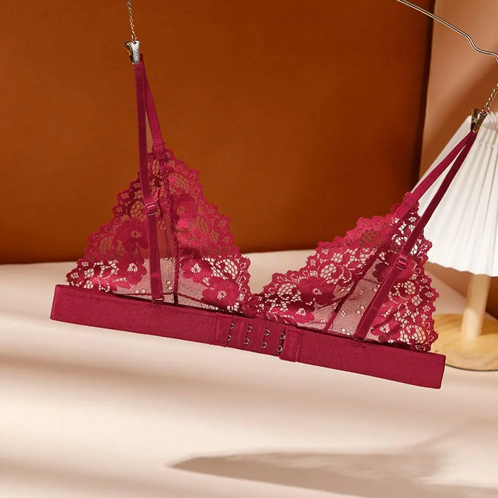 

Дышащее прозрачное тонкое нижнее белье, женское интимное нижнее белье без стальных колец, женские бюстгальтеры, цветочный кружевной Бралет...