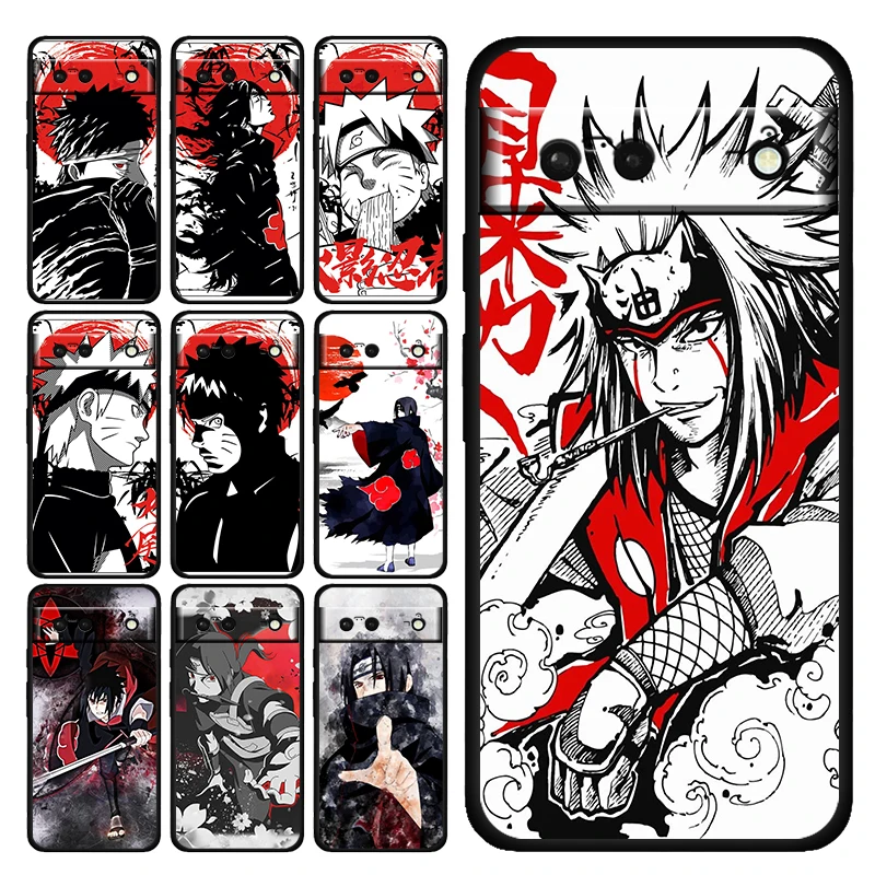 

Naruto Cool Anime Jiraiya Shockproof Case for Google Pixel 7 6 Pro 6a 5 5a 4 4a XL 5G Silicone Soft Black Phone Cover Capa